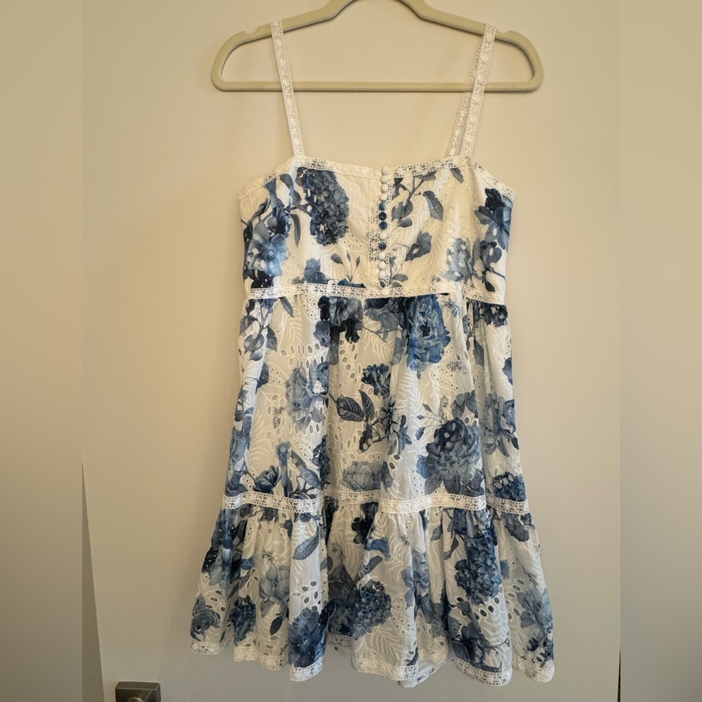 Alice + Olivia Fallon Babydoll Minidress